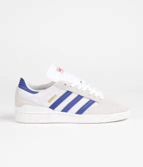 Adidas Busenitz Shoes - Crystal White / Semi Lucid Blue / Gold Metallic