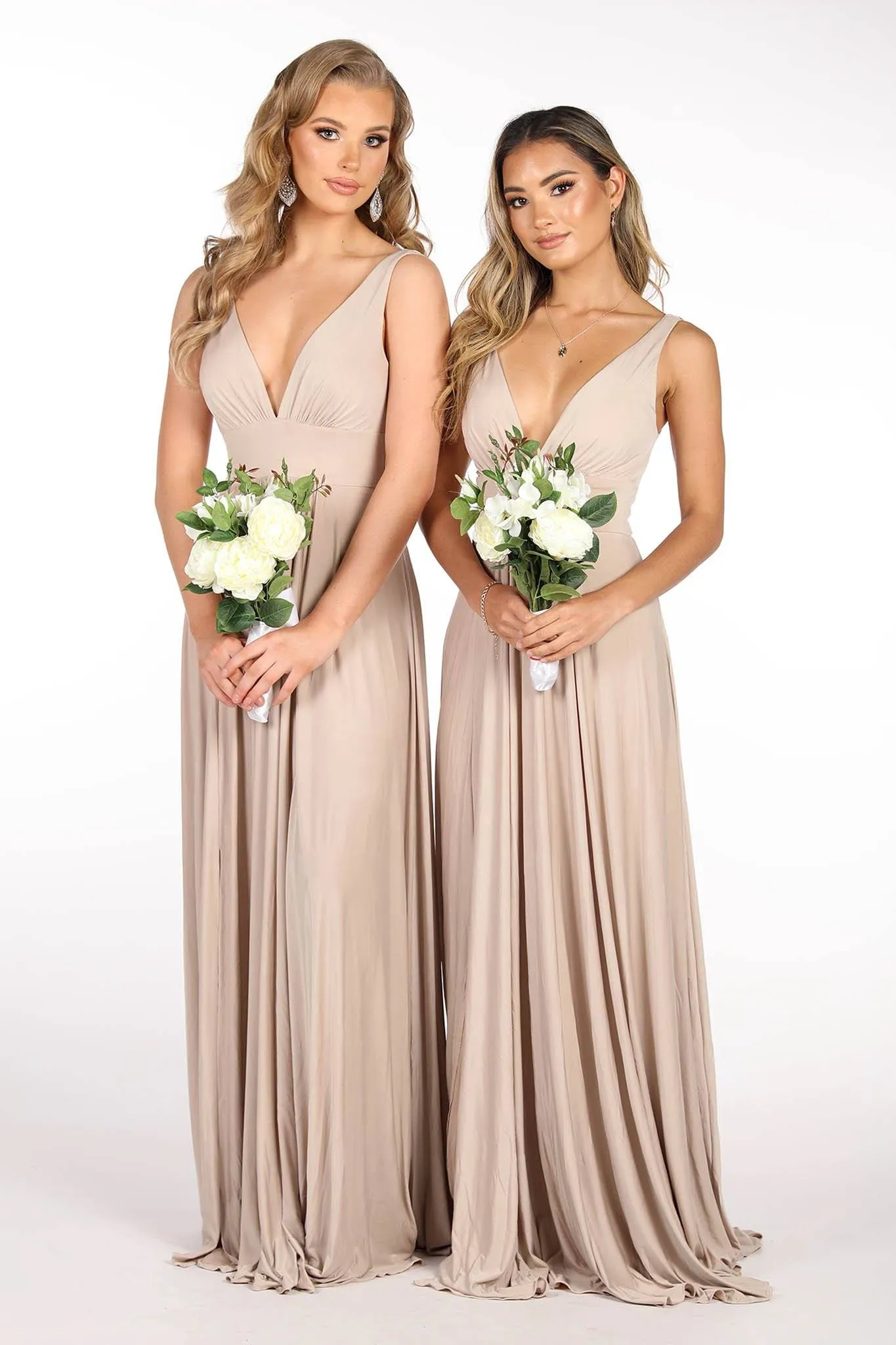 CATALINA A-Line Maxi Dress - Nude