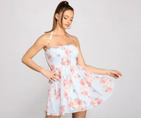 Charming Vibes Stylish Floral Chiffon Dress