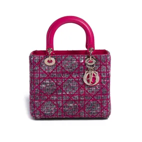 Christian Dior Tweed Medium Lady Dior