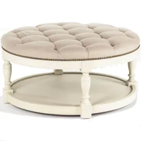 Cosmo Tufted Round Ottoman