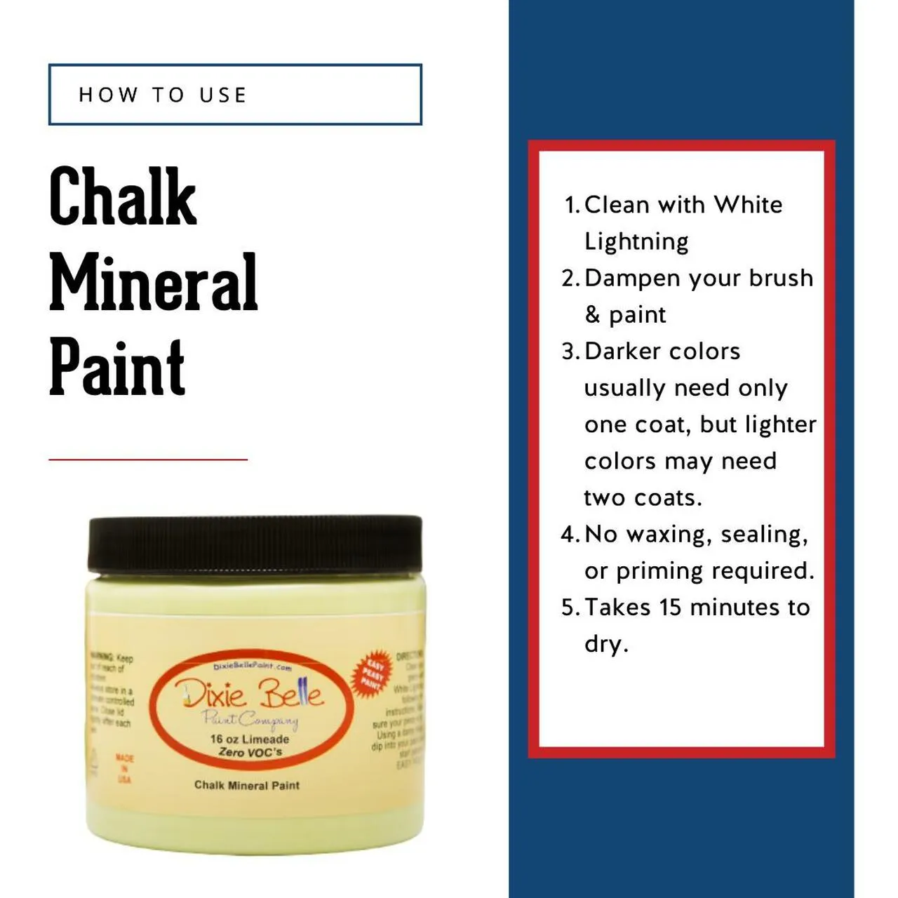 Dixie Belle - Chocolate - Chalk Paint 8 oz