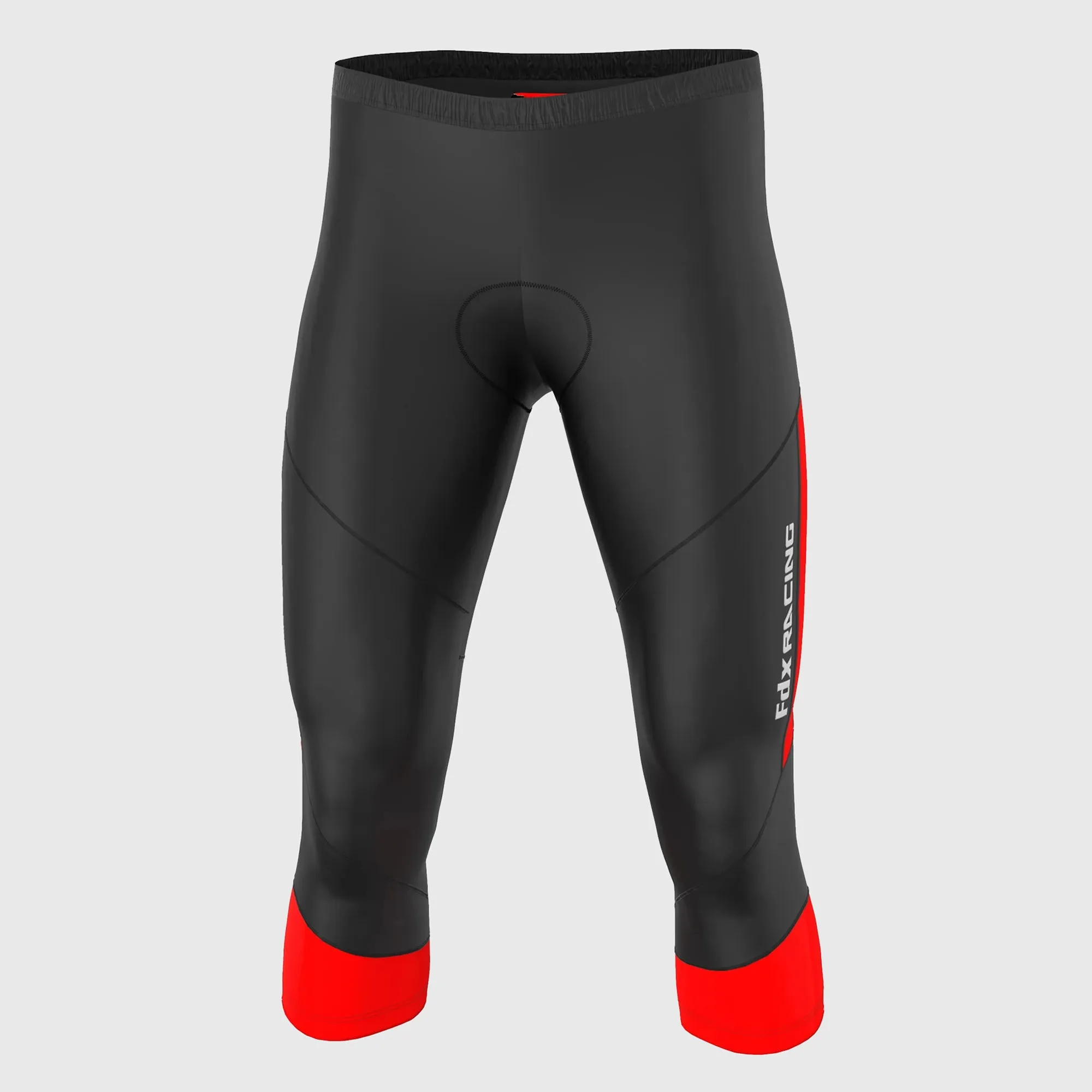 Fdx Gallop Red Men's & Boy's 3/4 Gel Padded Cycling Shorts