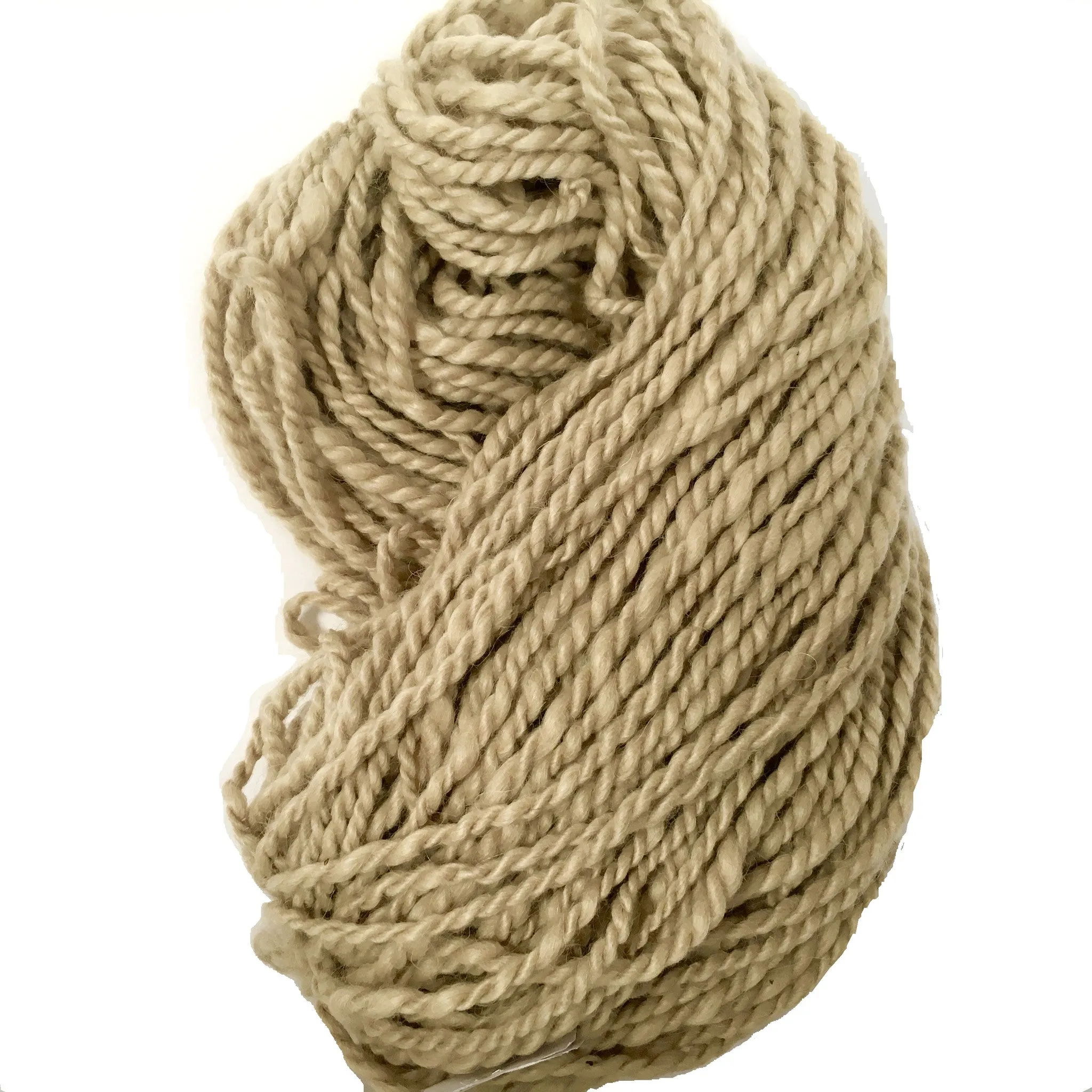 Hand Spun Mohair Yarn - Beige